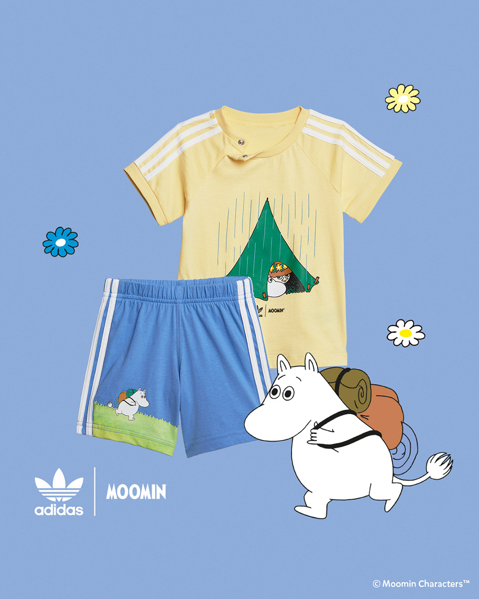 Adidas apparel with Moomin