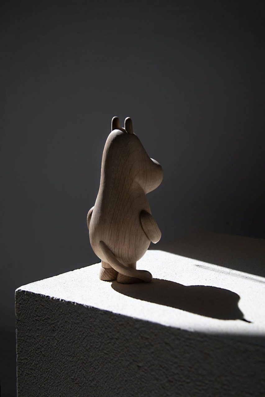 Wooden moomin figurine