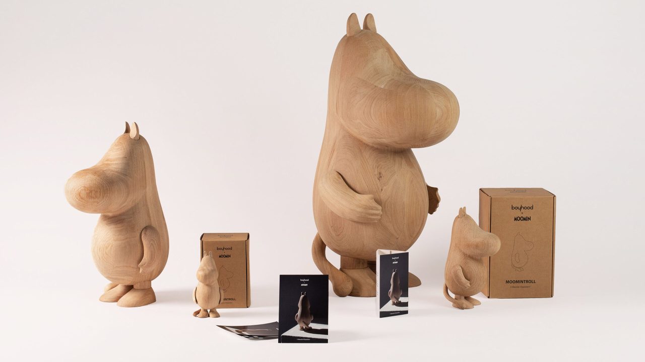 Wooden moomintrolls