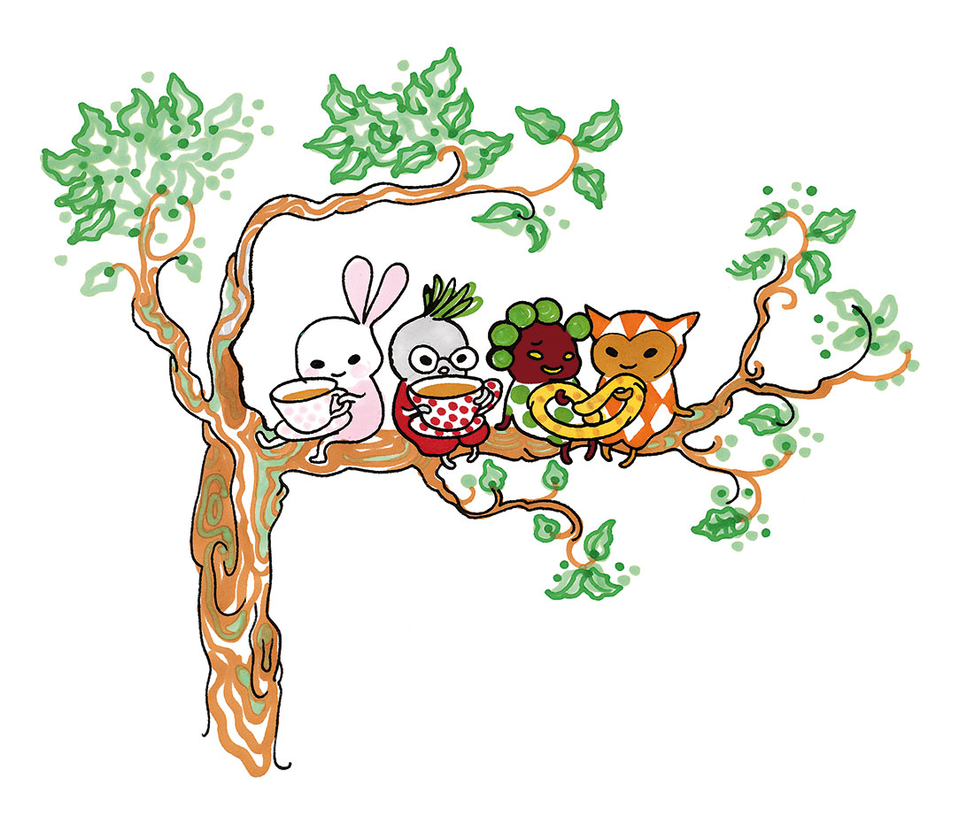 Illustration from Little Pink and Brokiga by Stina Wirsén