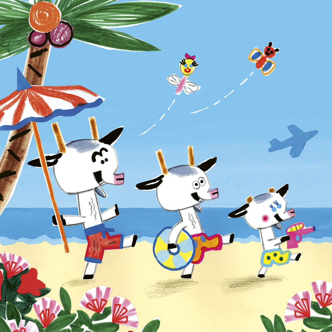 Brothers Gruff, beach