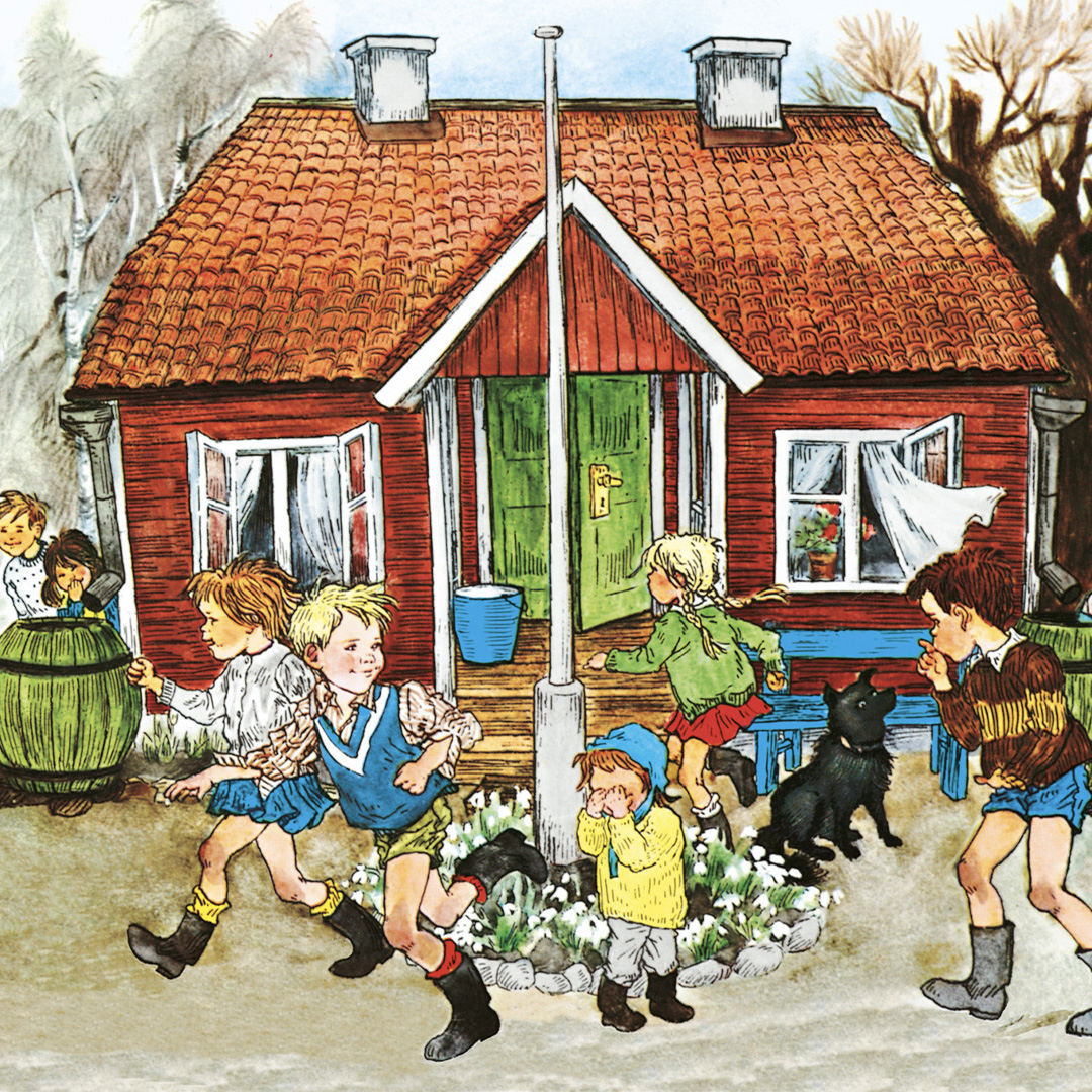 Illustration from the book Spring in Noisy Village
