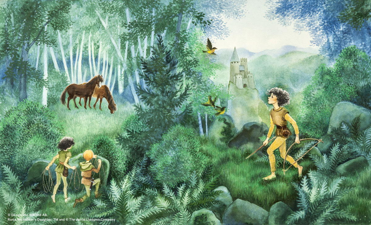 Illustration of Ronja the Robber's Daughter