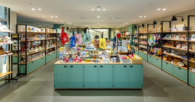 Moomin shop ginza interior with products