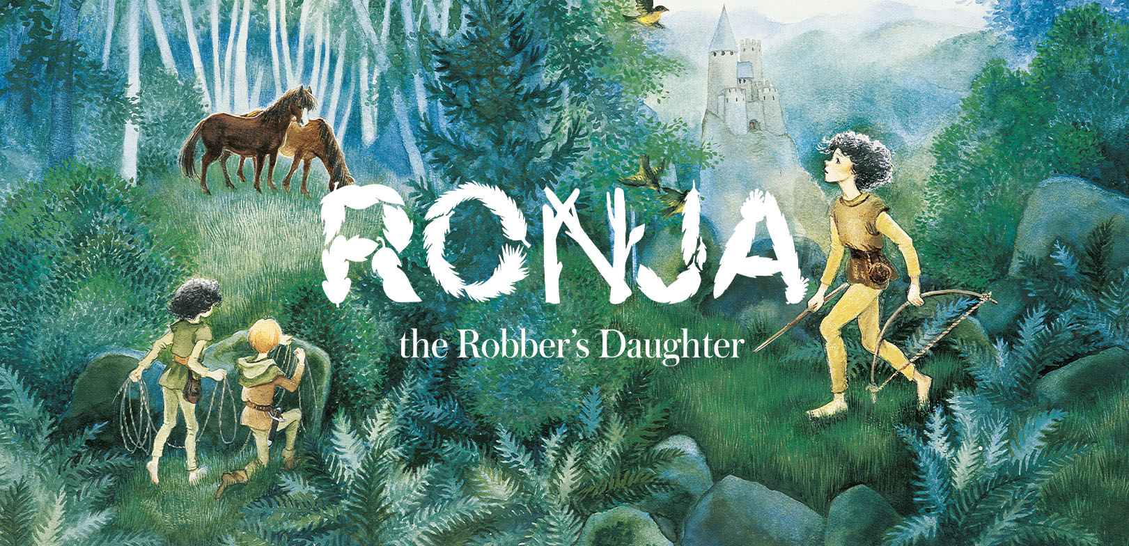 Illustration and logo from Ronja the robbers daughter